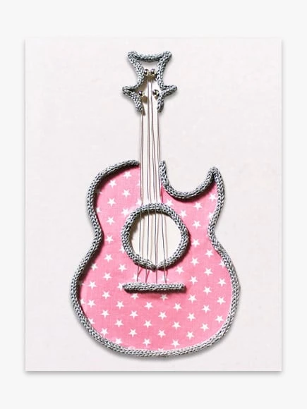 Guitare Fille (étoiles)