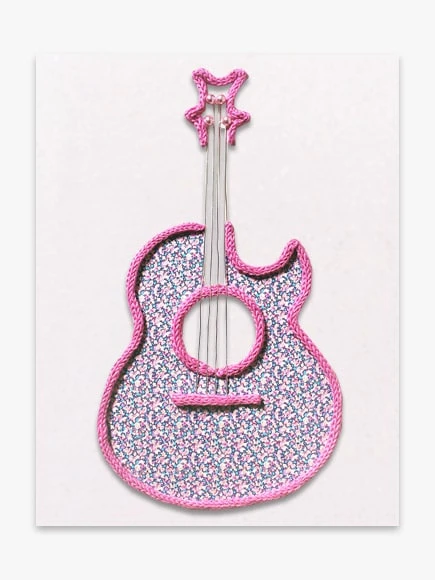 Guitare Fille (liberty lavande)