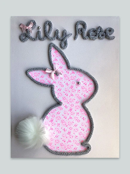Lapin Fille (liberty avec personnalisation)