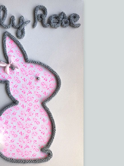 Lapin Fille (liberty avec personnalisation)
