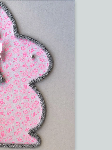 Lapin Fille (liberty rose fluo)