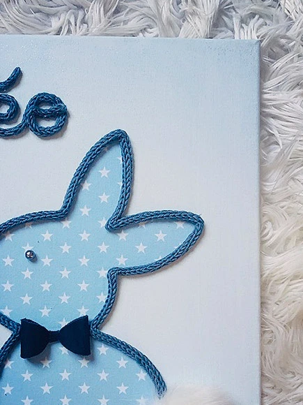 Lapin Garçon (étoiles avec personnalisation)
