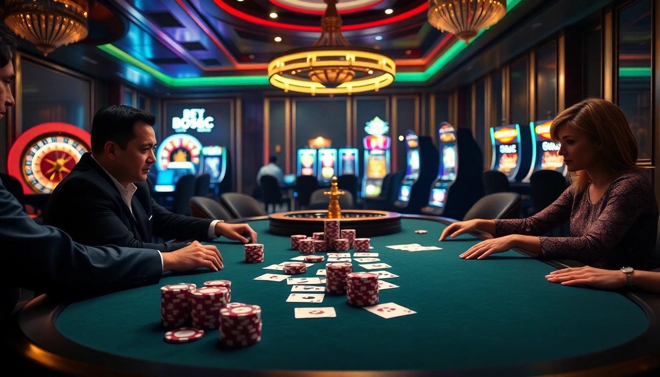 Experience thrilling high-stakes poker action at https://do666.at with luxurious casino ambiance and intense players.