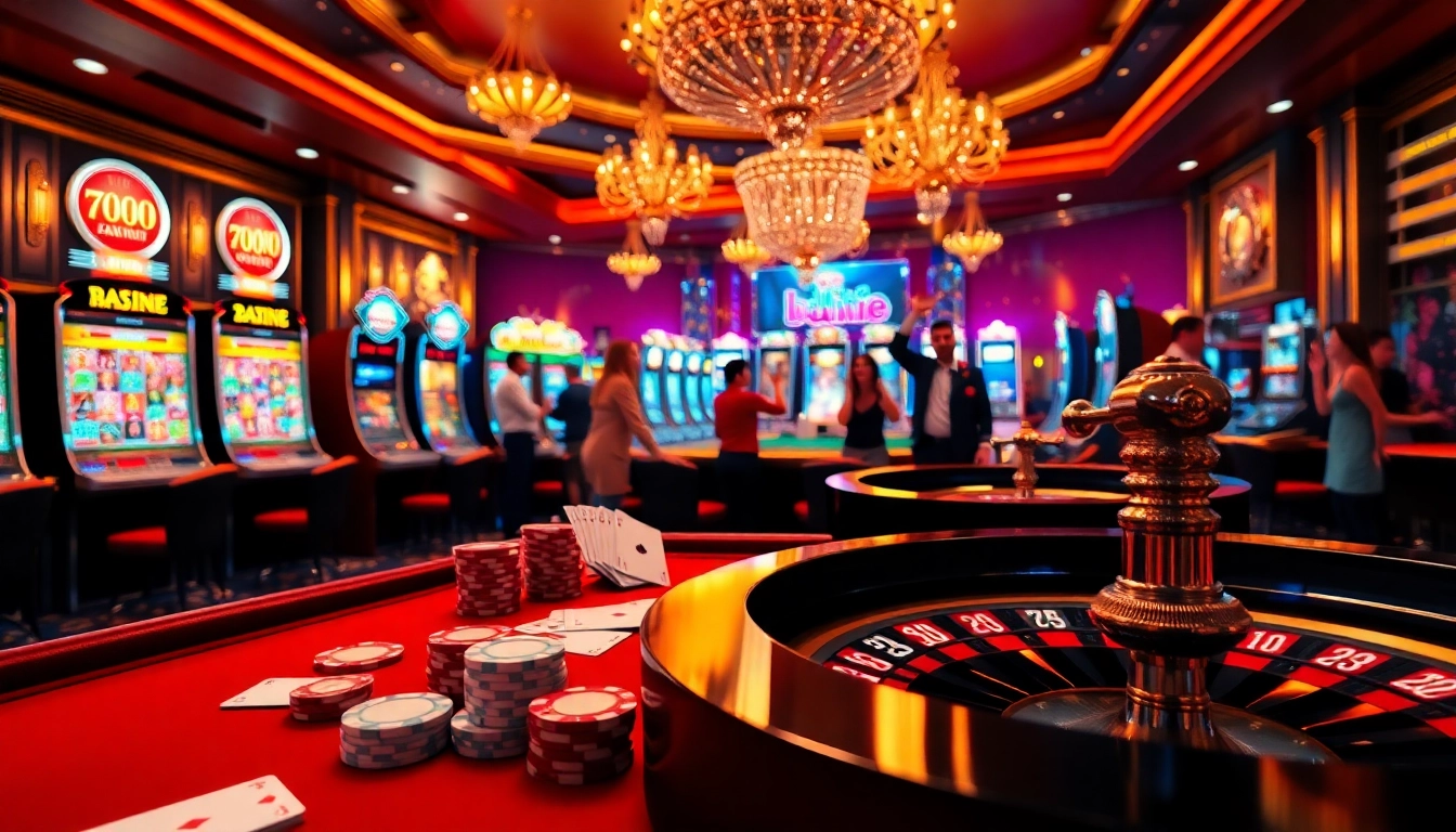 Exciting gaming scene at nhà cái 789BET showcasing vibrant casino ambiance and luxury.