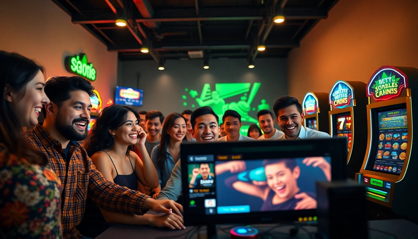 Engaging scene of users excitedly exploring fly88 đăng nhập with dynamic online gaming activities.