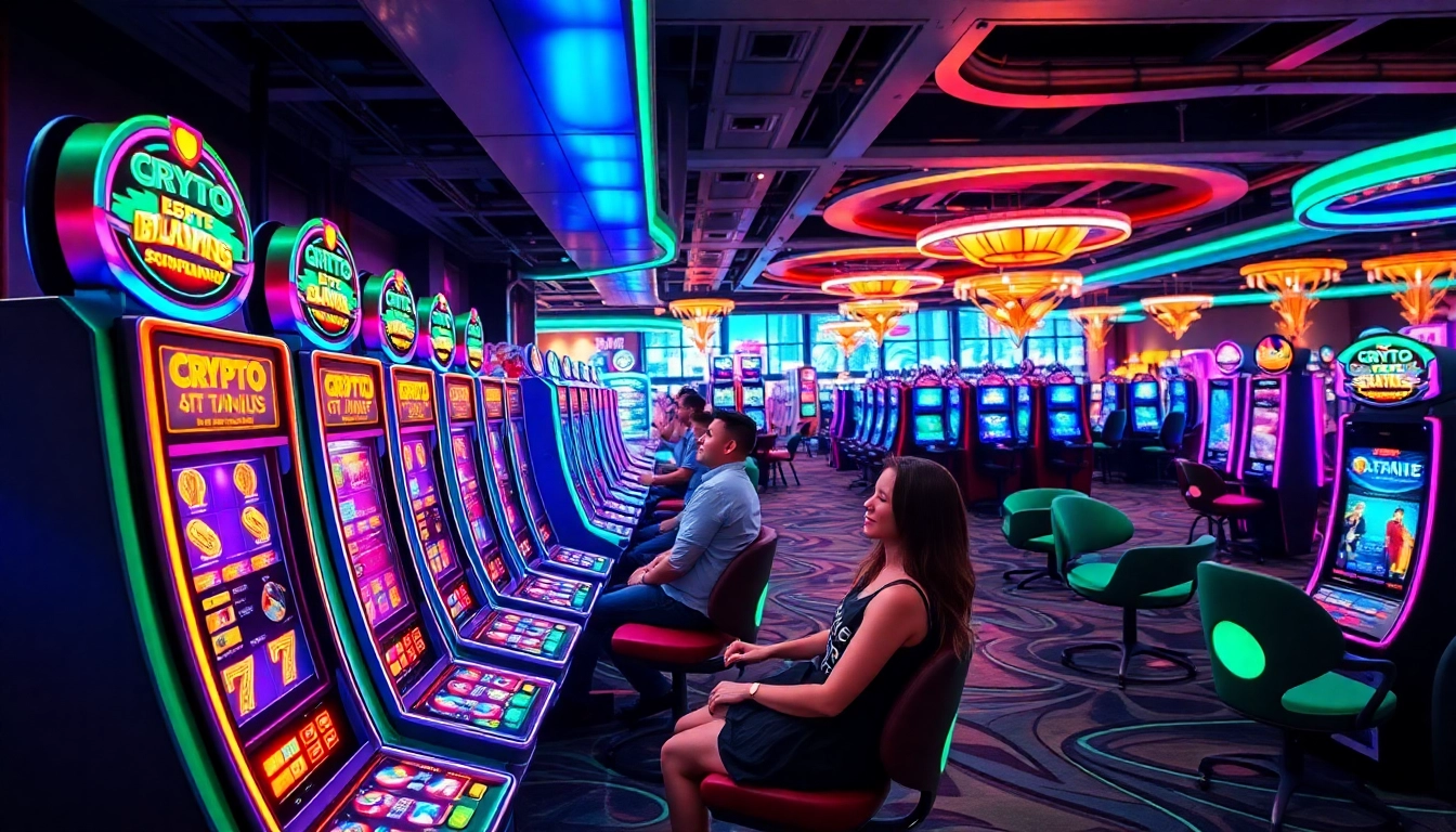 Meilleur casino crypto vibrant avec machines à sous modernes et ambiance dynamique.