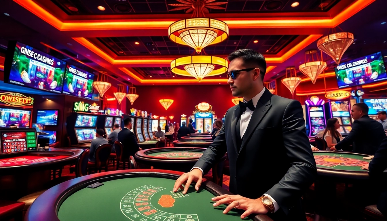 Vibrant casino en ligne gaming scene showcasing energetic gameplay and engaging experiences.