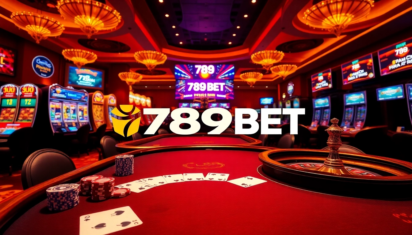 Participants enjoying a thrilling game at 789BET casino, highlighting excitement and luxury in gaming.