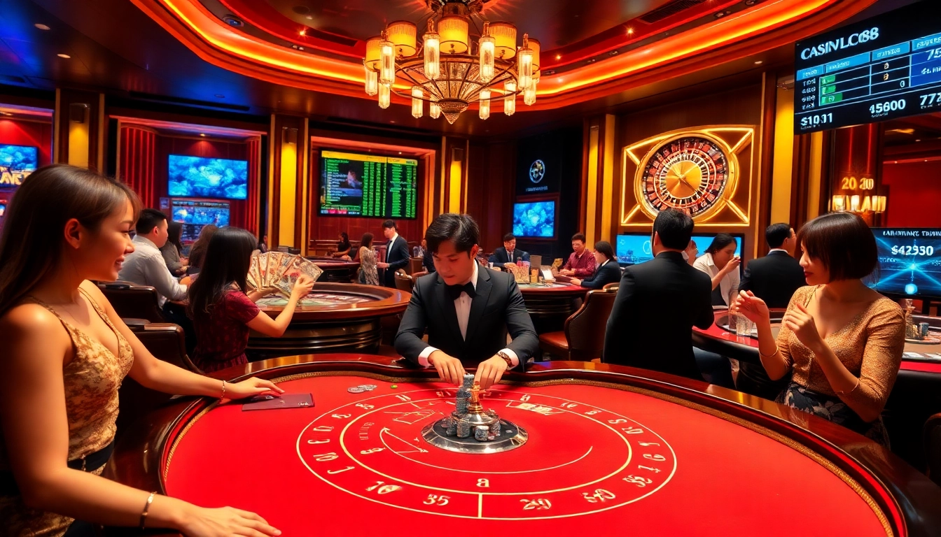 Experience the excitement at Casino LC88 with live dealers and thrilling games.