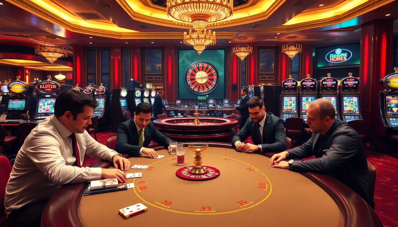 Experience the thrill of u 888 at a vibrant poker table in a luxurious casino.