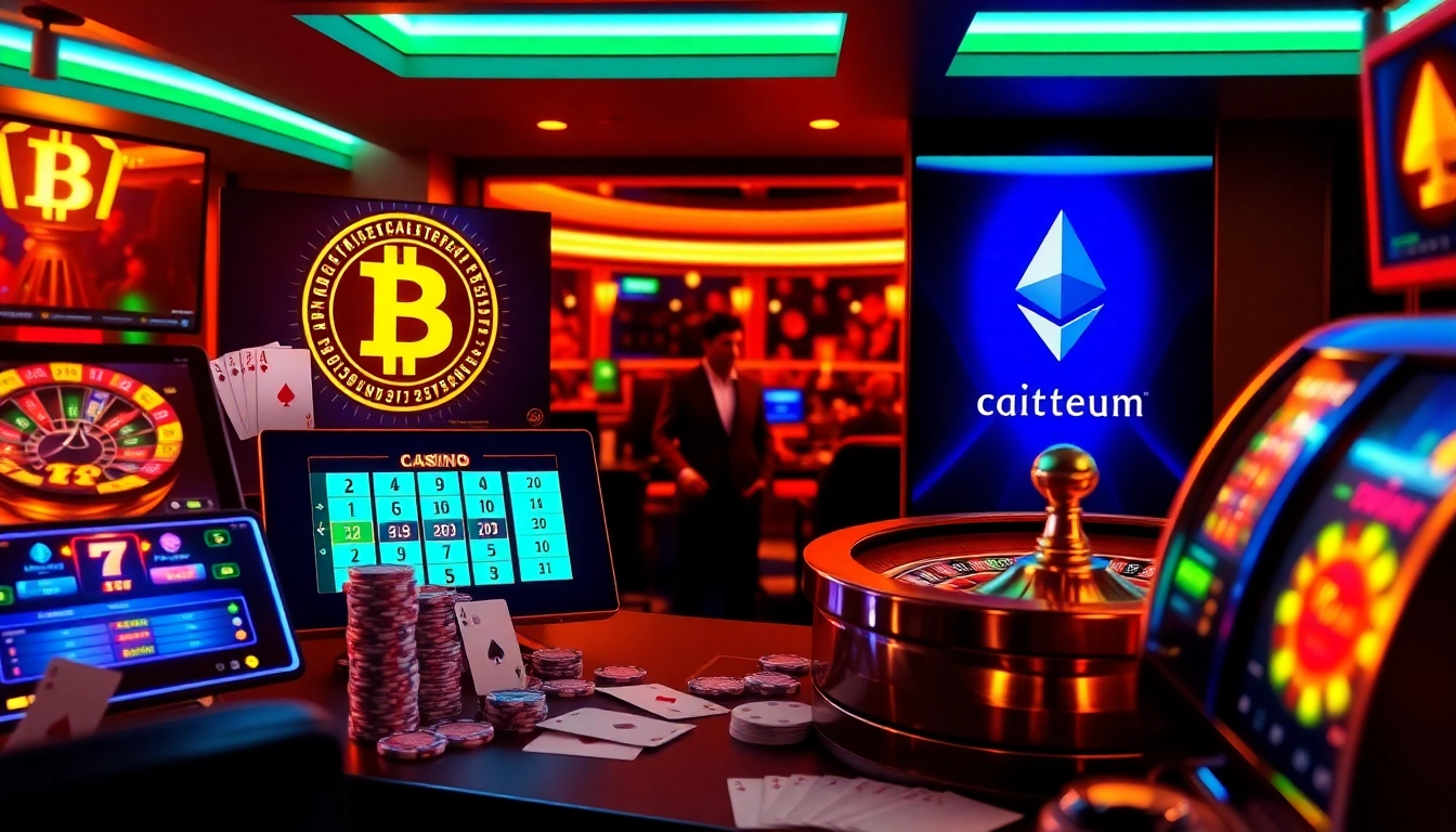 Experience the thrill of casino crypto en ligne featuring Bitcoin and Ethereum games in a luxurious setting.