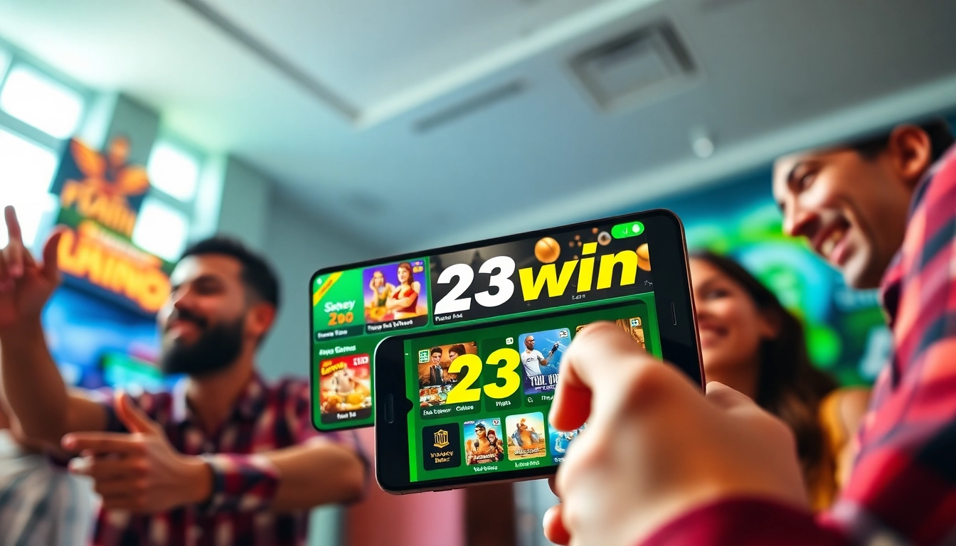 Experience the dynamic online gaming interface of 23win, showcasing exciting betting options.
